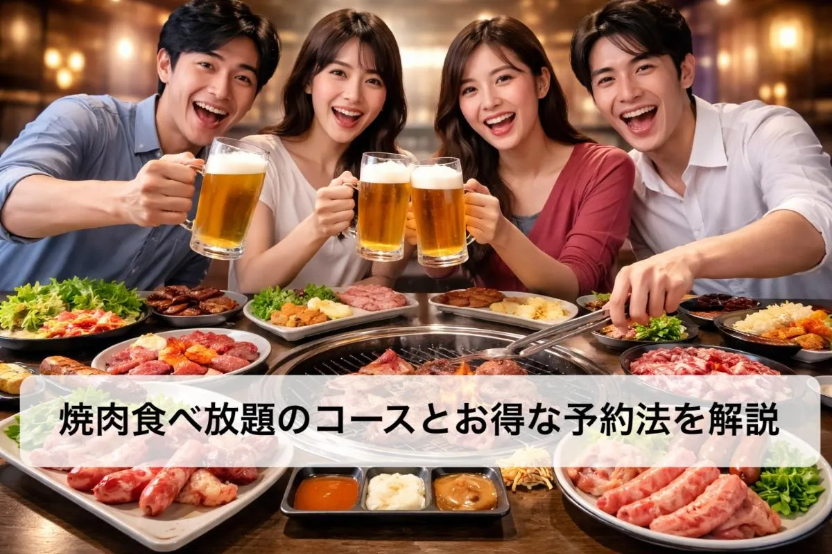 焼肉食べ放題のコースとお得な予約法を解説