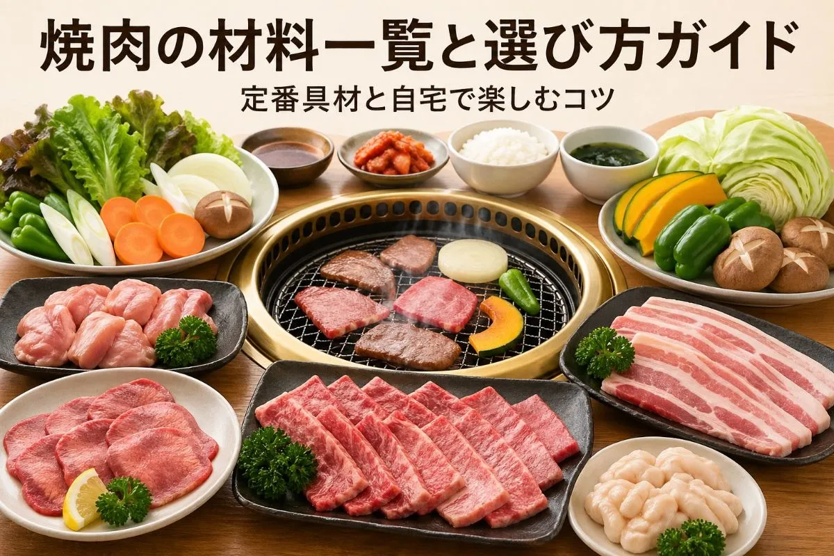 焼肉の材料一覧と選び方ガイド｜定番具材と自宅で楽しむコツ
